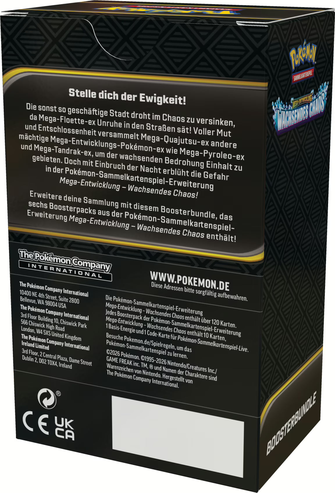 Pokémon Sammelkartenspiel - Wachsendes Chaos Booster Bundle (Deutsch)