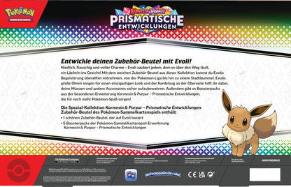 Pokémon Sammelkartenspiel - KP08.5: Prismatische Entwicklungen Zubehör-Beutel Spezial-Kollektion (Deutsch)