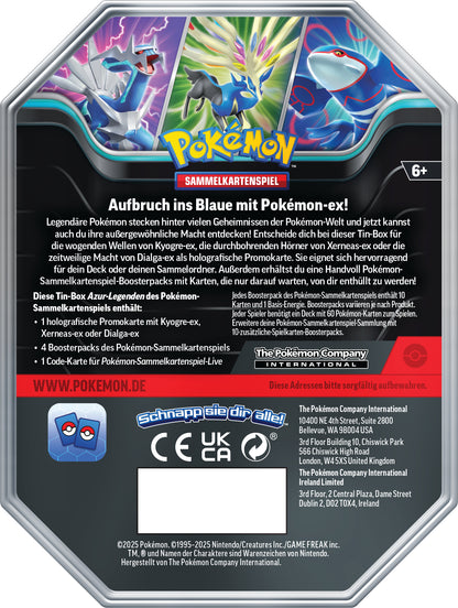 Pokémon Sammelkartenspiel - Azur-Legenden Tin-Box "Xerneas-ex" (Deutsch)