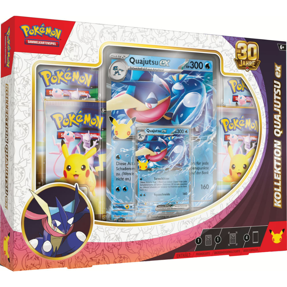 Pokémon Sammelkartenspiel - Pokémon 30 Jahre Quajutsu-ex Kollektion (Deutsch)