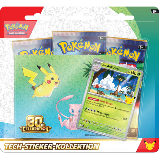 Pokémon Sammelkartenspiel - Pokémon 30 Jahre Tech-Sticker Kollektion (Deutsch)