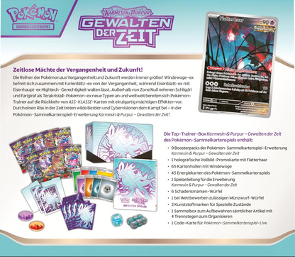 Pokémon Sammelkartenspiel - KP05: Gewalten der Zeit Top-Trainer Box "Windewoge" (Deutsch)