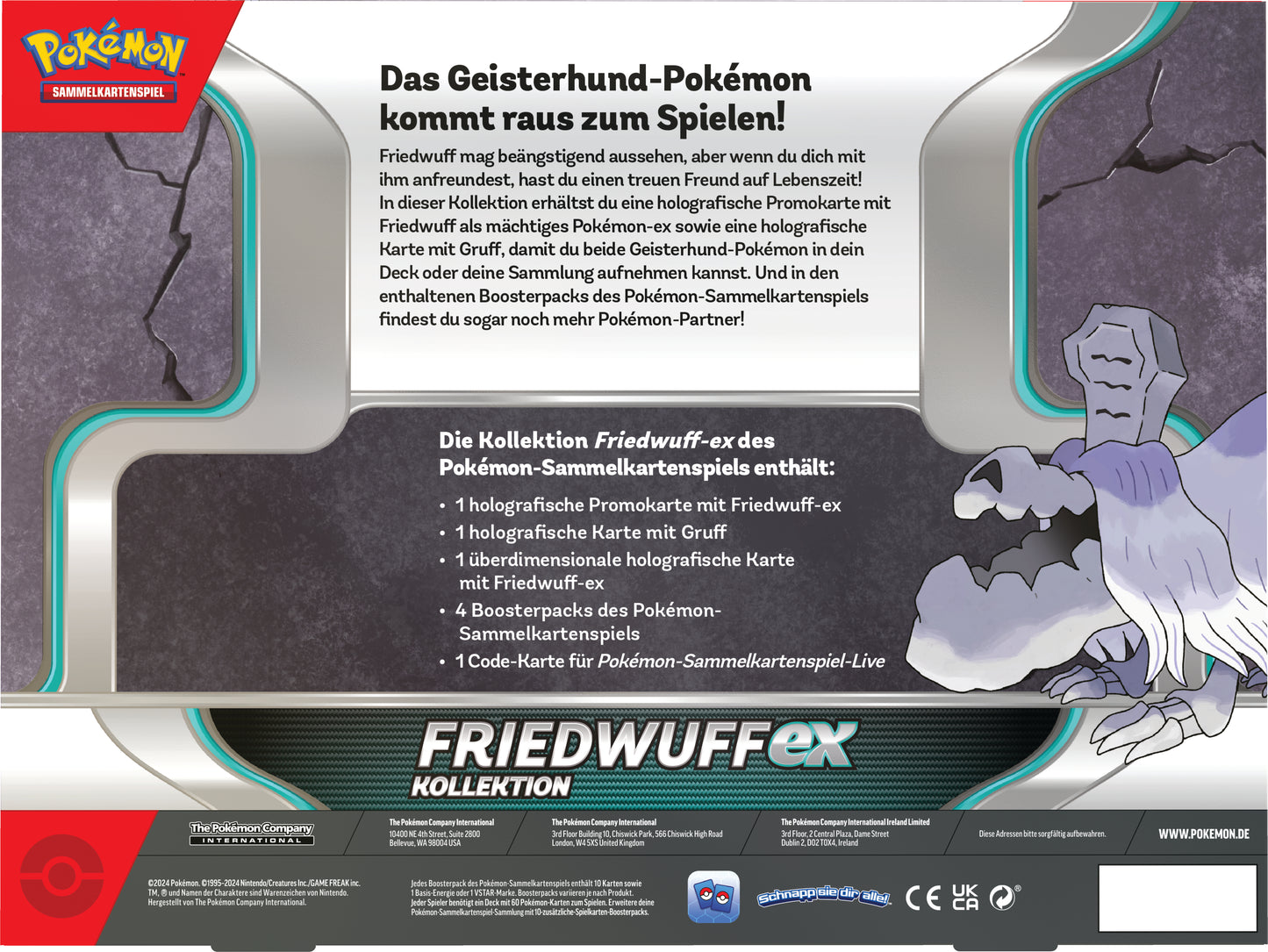 Pokémon Sammelkartenspiel - Friedwuff-ex Kollektion (Deutsch)