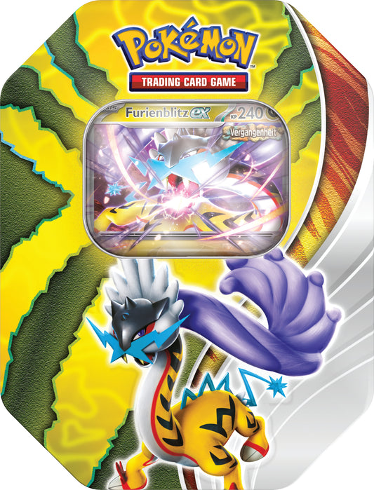 Pokémon Sammelkartenspiel - Paradox-Schicksale Tin-Box "Furienblitz-ex" (Deutsch)