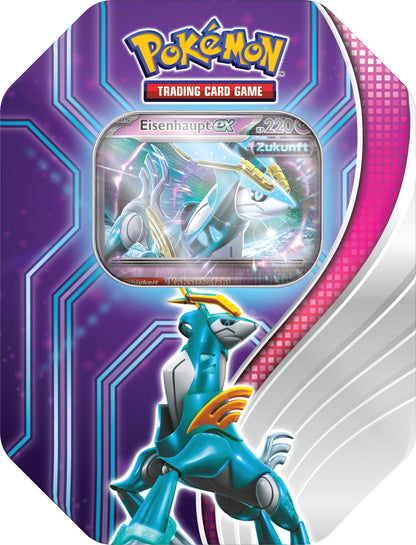 Pokémon Sammelkartenspiel - Paradox-Schicksale Tin-Box "Eisenhaupt-ex" (Deutsch)