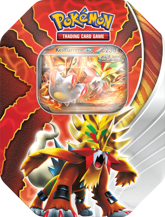Pokémon Sammelkartenspiel - Paradox-Schicksale Tin-Box "Keilflamme-ex" (Deutsch)
