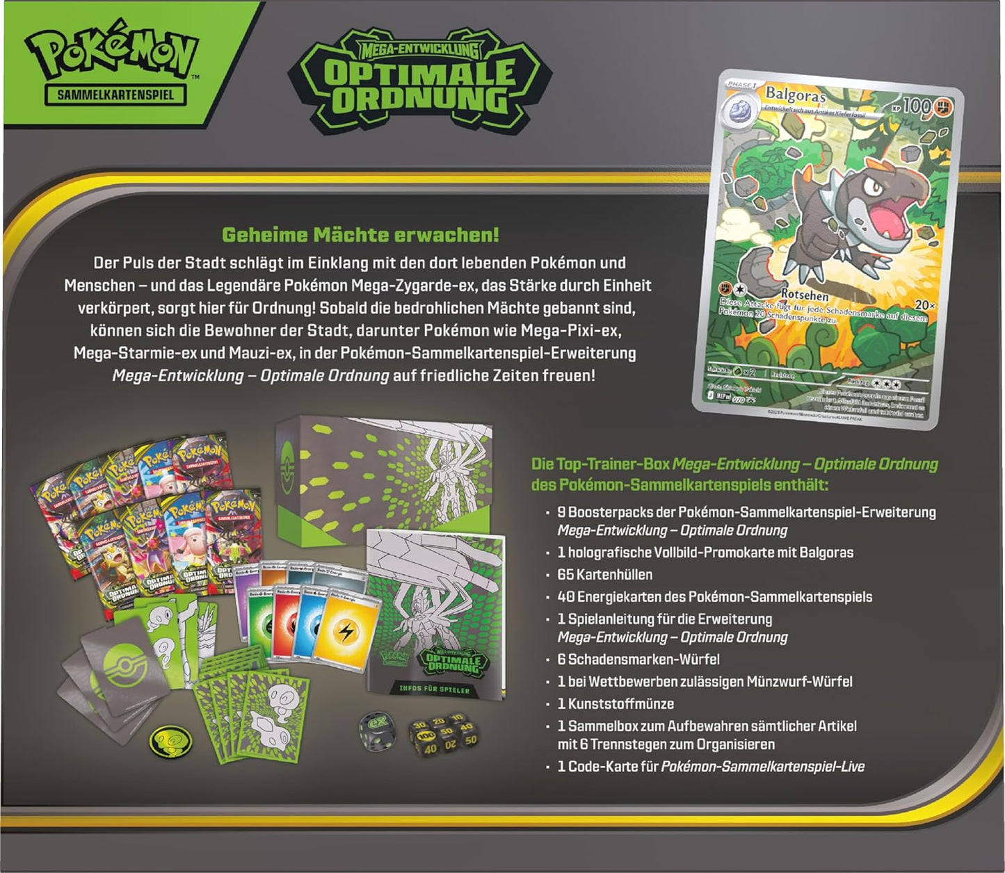 Pokémon Sammelkartenspiel - Optimale Ordnung Top-Trainer Box (Deutsch)