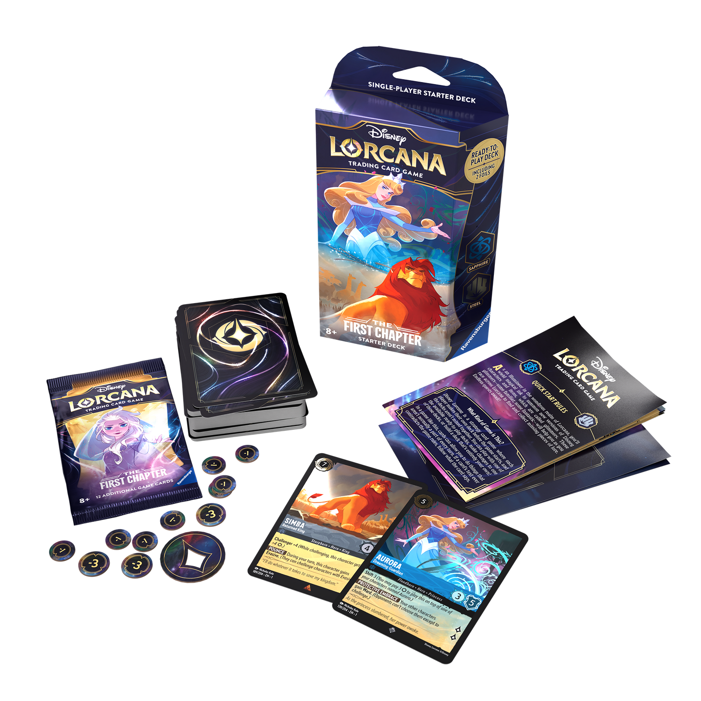 Disney Lorcana - The First Chapter Starter Deck 'Sapphire / Steel' (Englisch)