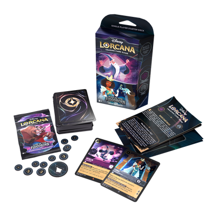 Disney Lorcana - Rise of the Floodborn Starter Deck 'Amethyst / Steel' (Englisch)