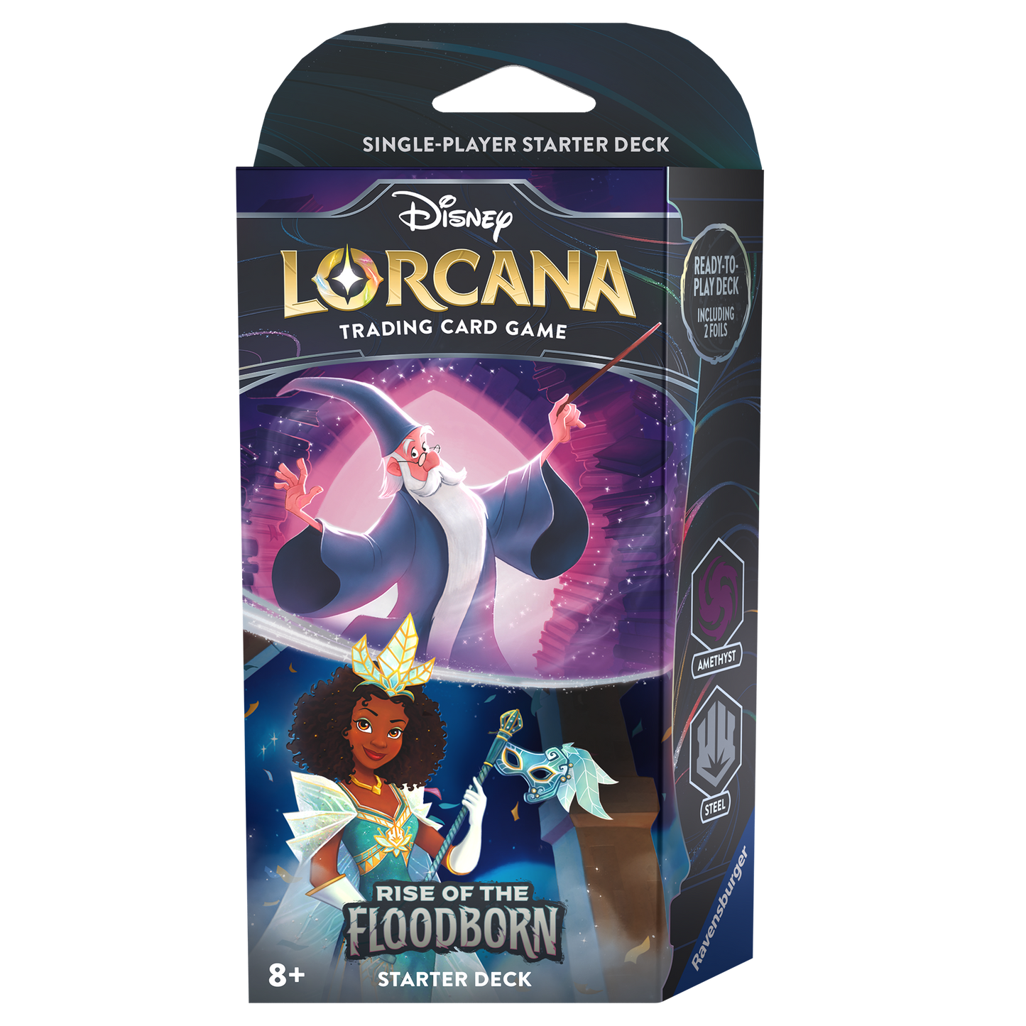Disney Lorcana - Rise of the Floodborn Starter Deck 'Amethyst / Steel' (Englisch)