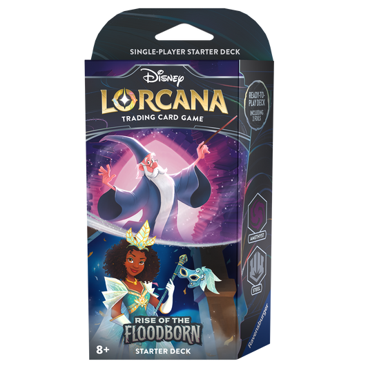 Disney Lorcana - Rise of the Floodborn Starter Deck 'Amethyst / Steel' (Englisch)