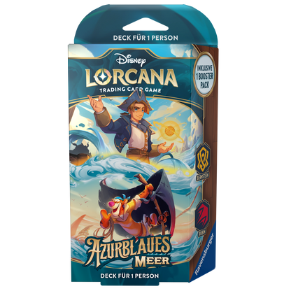 Disney Lorcana - Azurblaues Meer Starter Deck Bernstein / Rubin (Deutsch)