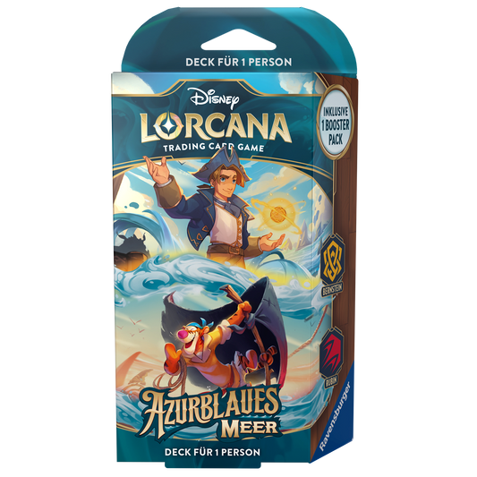 Disney Lorcana - Azurblaues Meer Starter Deck Bernstein / Rubin (Deutsch)