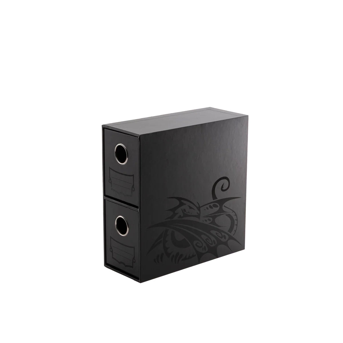Dragon Shield Fortress - 2-Card-Drawers Vertical schwarz / weiß