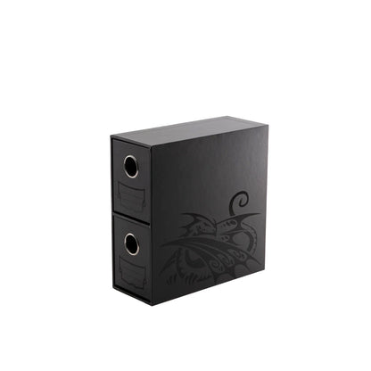 Dragon Shield Fortress - 2-Card-Drawers Vertical schwarz / weiß