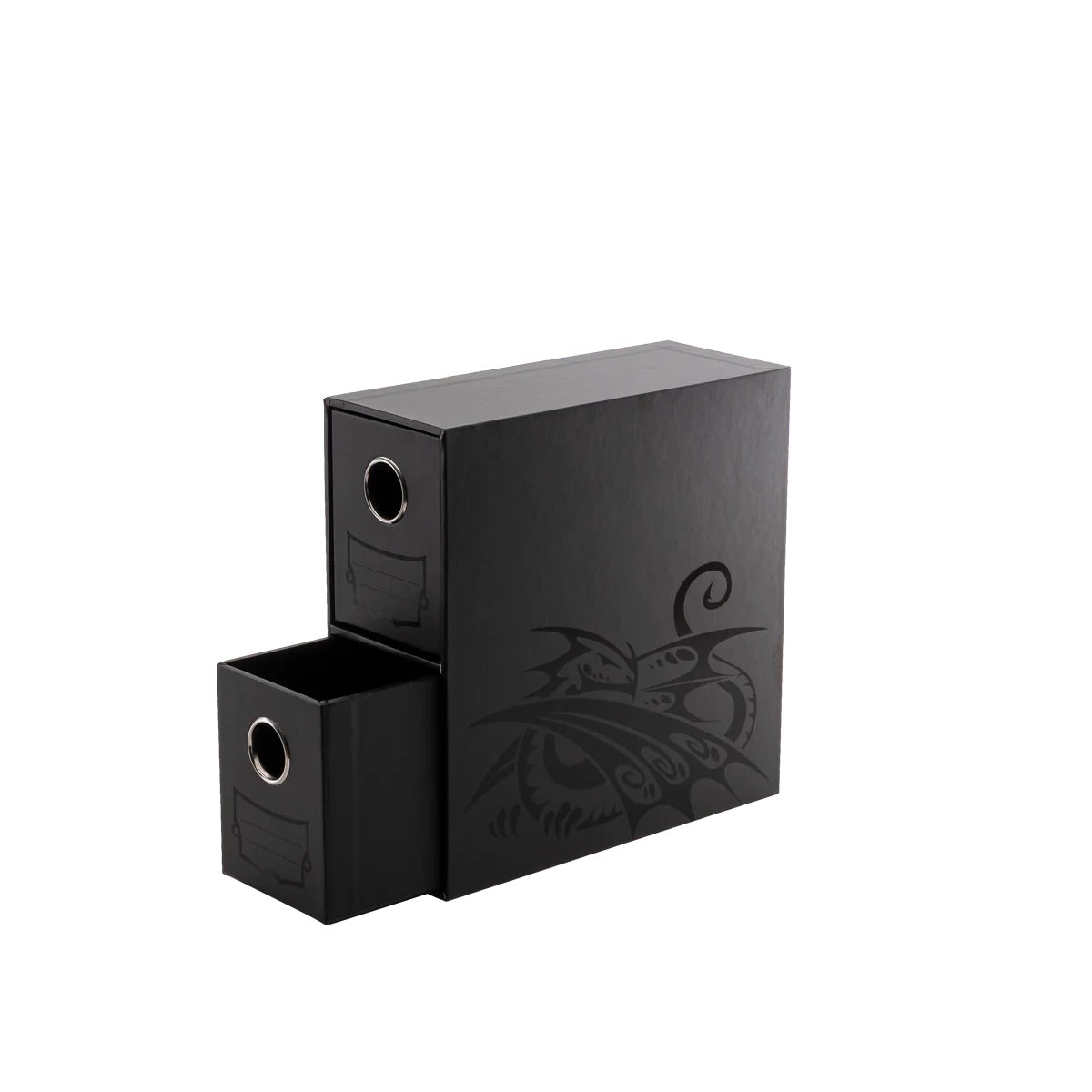 Dragon Shield Fortress - 2-Card-Drawers Vertical schwarz / weiß
