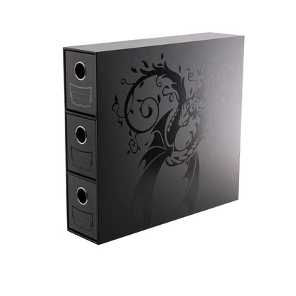Dragon Shield Fortress - 3-Card-Drawers Vertical schwarz / weiß