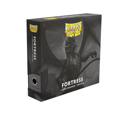 Dragon Shield Fortress - 3-Card-Drawers Vertical schwarz / weiß
