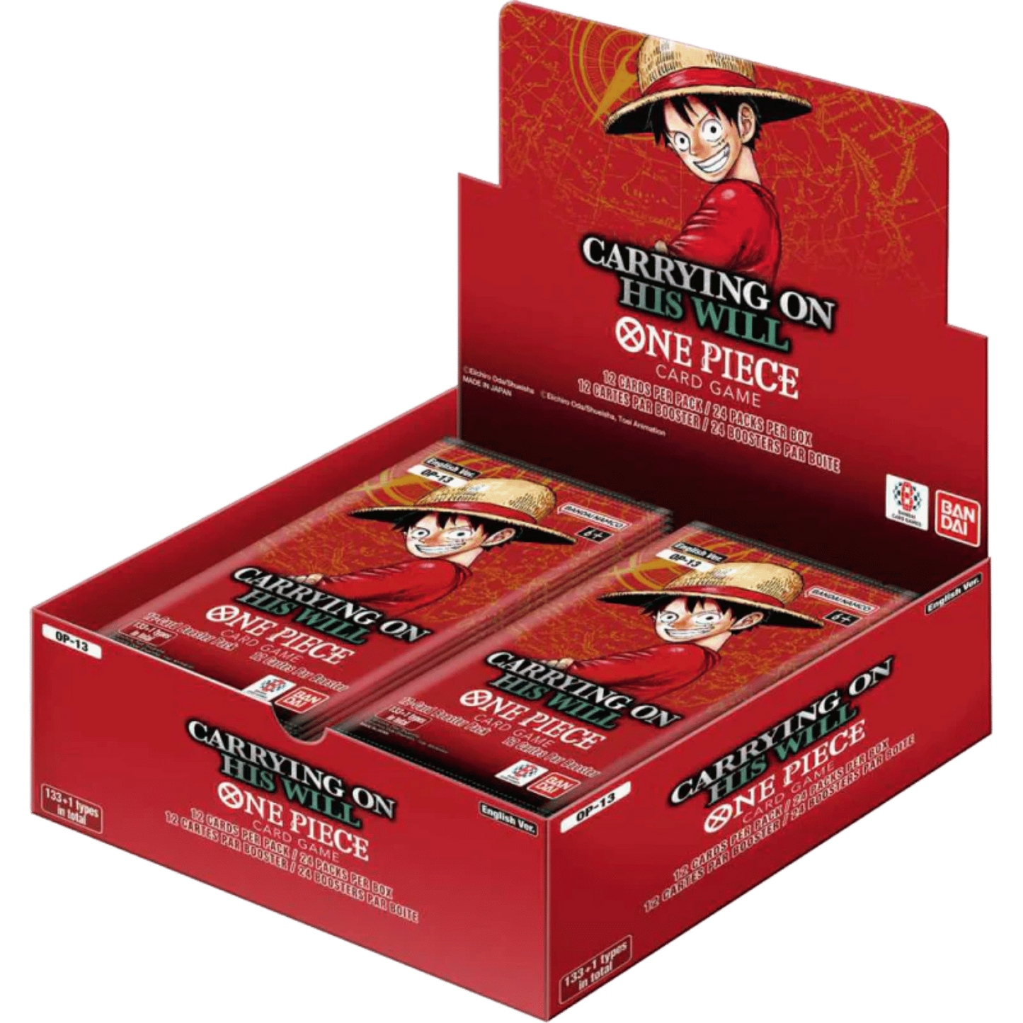 One Piece Card Game: Carrying On His Will Booster Display (OP-13) (Englisch)