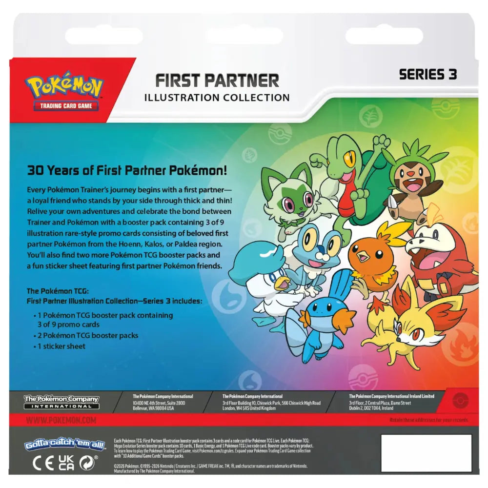 Pokémon Sammelkartenspiel - First Partner Illustration Collection "Series 3" (Englisch)