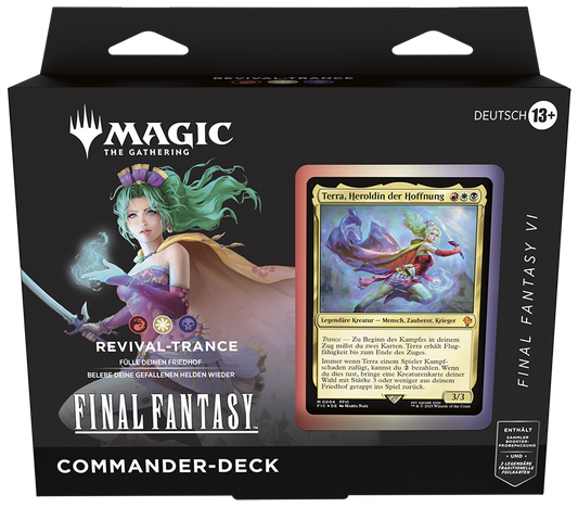 Magic: The Gathering - Final Fantasy Commander Deck "Revival-Trance" (Deutsch)