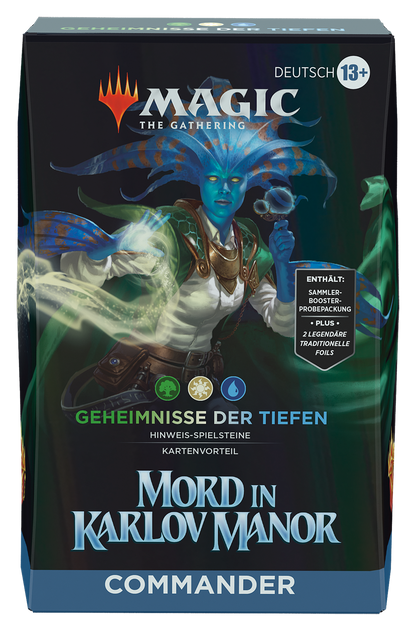 Magic: The Gathering - Mord in Karlov Manor Commander Deck "Geheimnisse der Tiefen" (Deutsch)