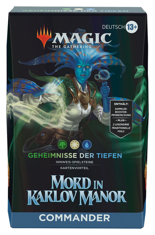 Magic: The Gathering - Mord in Karlov Manor Commander Deck "Geheimnisse der Tiefen" (Deutsch)