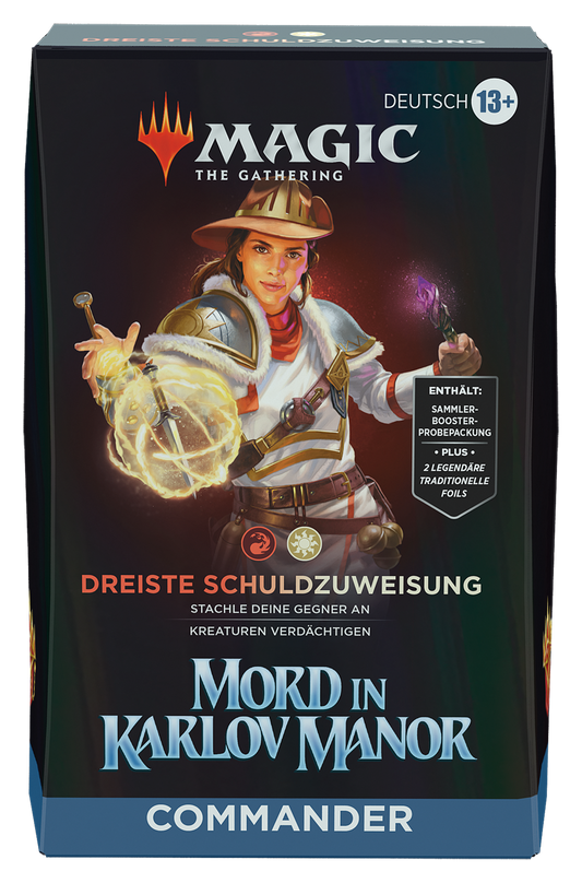 Magic: The Gathering - Mord in Karlov Manor Commander Deck "Dreiste Schuldzuweisung" (Deutsch)