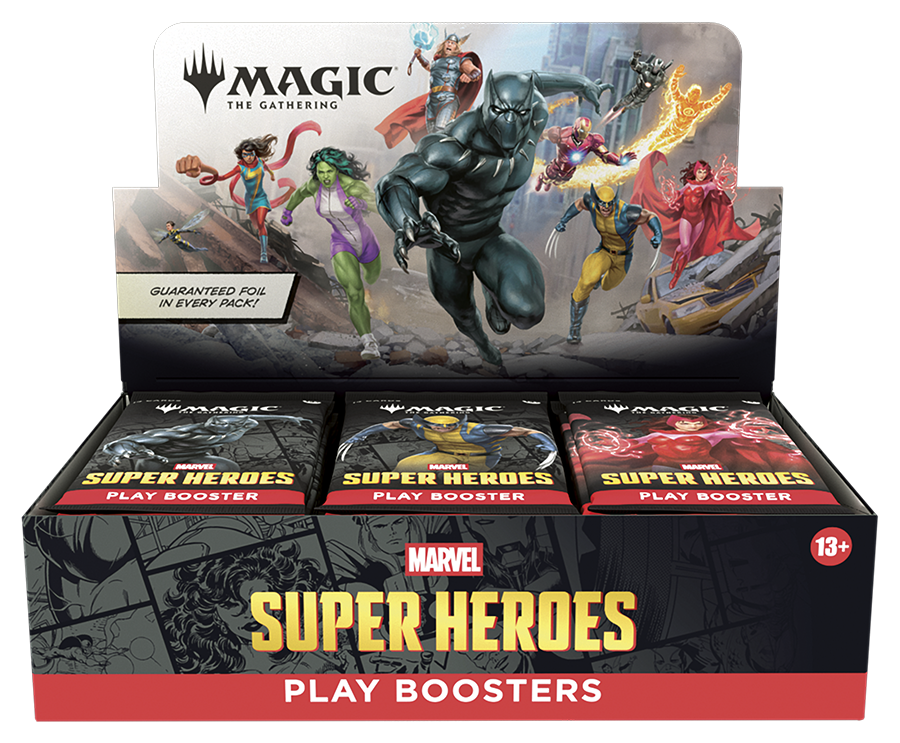 Magic: The Gathering - Marvel Super Heroes Play Booster Display (Englisch)