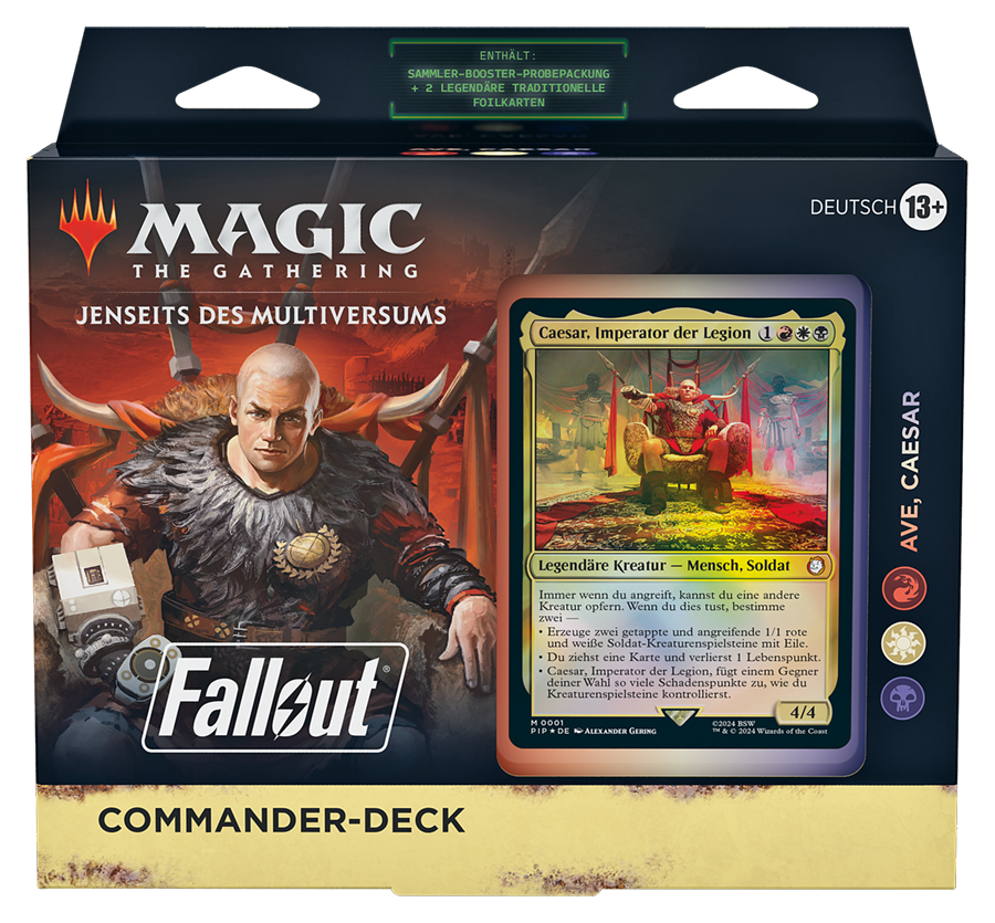 Magic: The Gathering - Jenseits des Multiversums: Fallout Commander Deck "Ave, Caesar" (Deutsch)