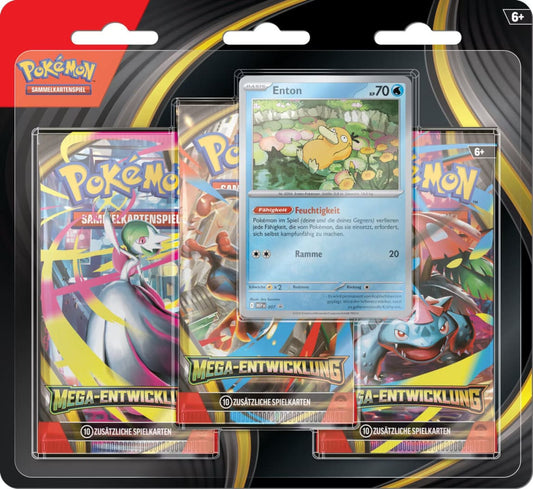 Pokémon Sammelkartenspiel - Mega-Entwicklung 3-Booster-Blister (Deutsch)