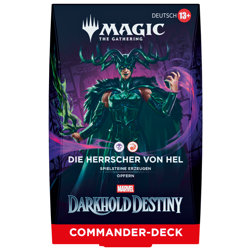 Magic: The Gathering - Marvel Darkhold Destiny Commander Deck "Die Herrscher von Hel" (Deutsch)