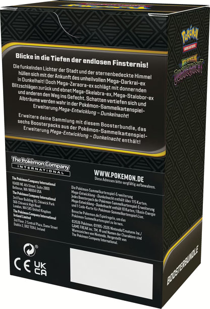 Pokémon Sammelkartenspiel - ME05 - Dunkelnacht  Booster Bundle (Deutsch)