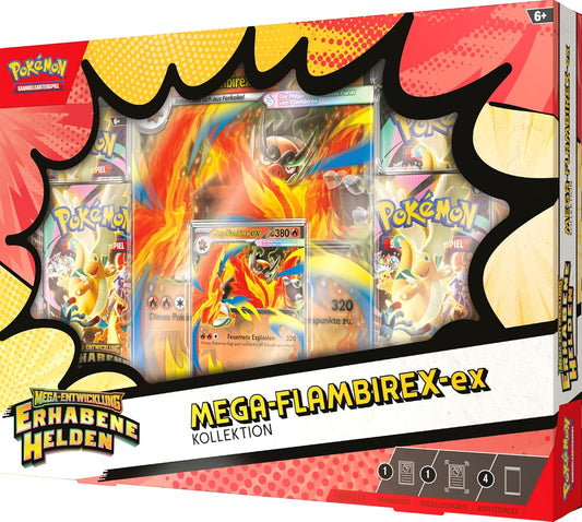 Pokémon Sammelkartenspiel - Erhabene Helden Mega-Flambirex-ex Kollektion (Deutsch)