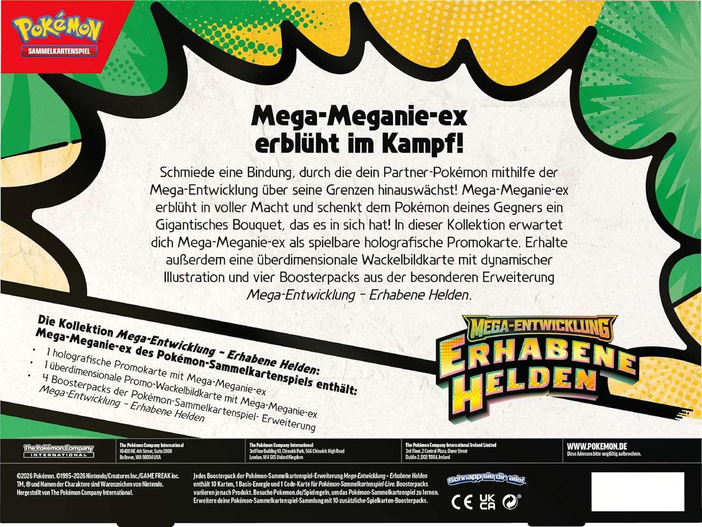 Pokémon Sammelkartenspiel - Erhabene Helden Mega-Meganie-ex Kollektion (Deutsch)