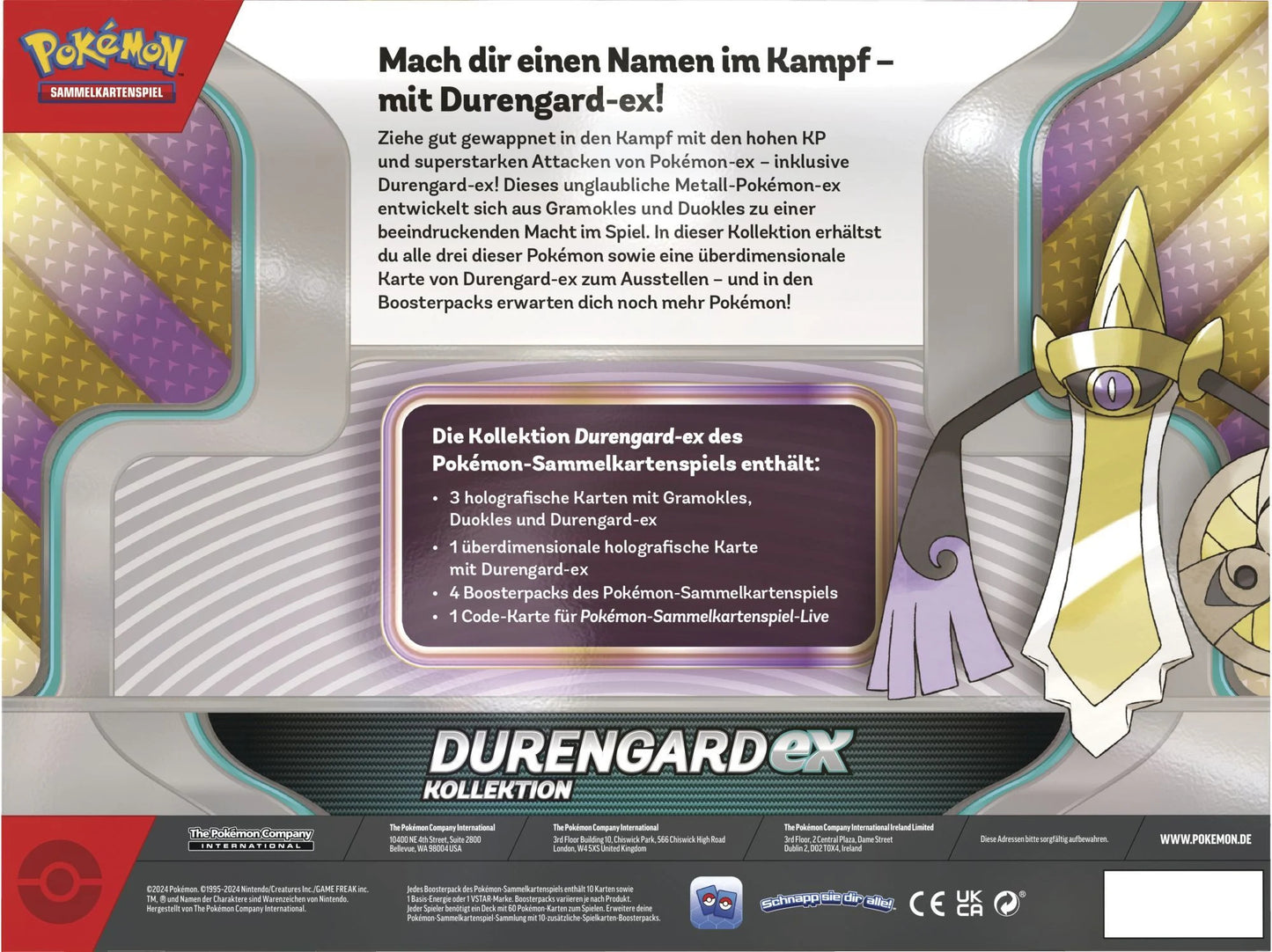 Pokémon Sammelkartenspiel - Durengard-ex Kollektion (Deutsch)