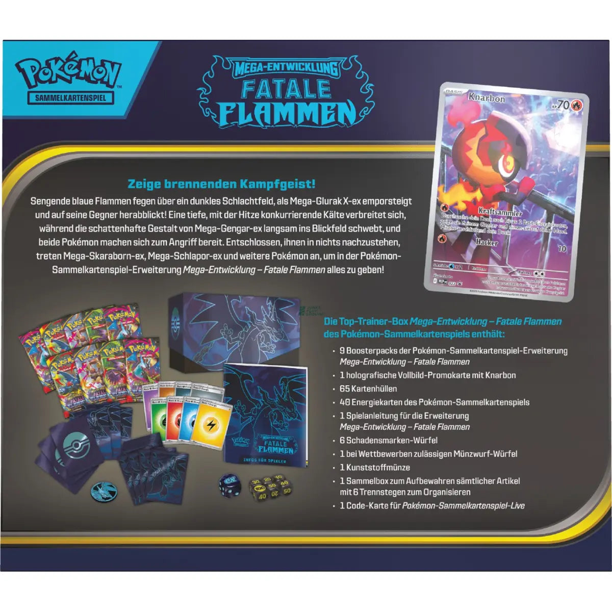 Pokémon Sammelkartenspiel - Fatale Flammen Top-Trainer Box (Deutsch)