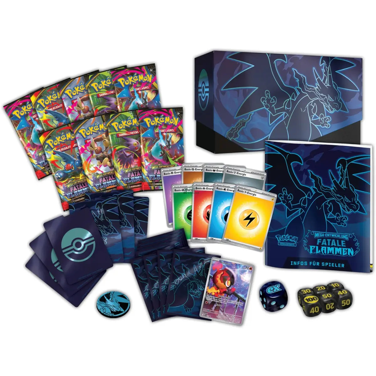 Pokémon Sammelkartenspiel - Fatale Flammen Top-Trainer Box (Deutsch)